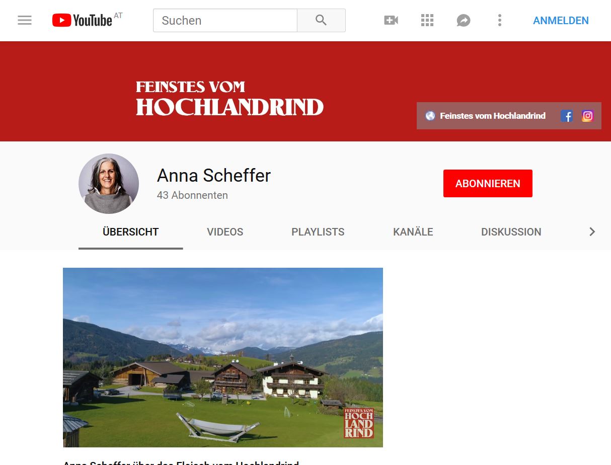 Read more about the article Feinstes vom Hochlandrind auf Youtube